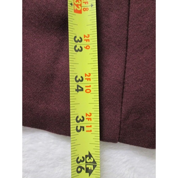 bar lll Maroon Mini Dress S Form Fitting Gold Back Zipper Rayon Blend R155 - Picture 7 of 9